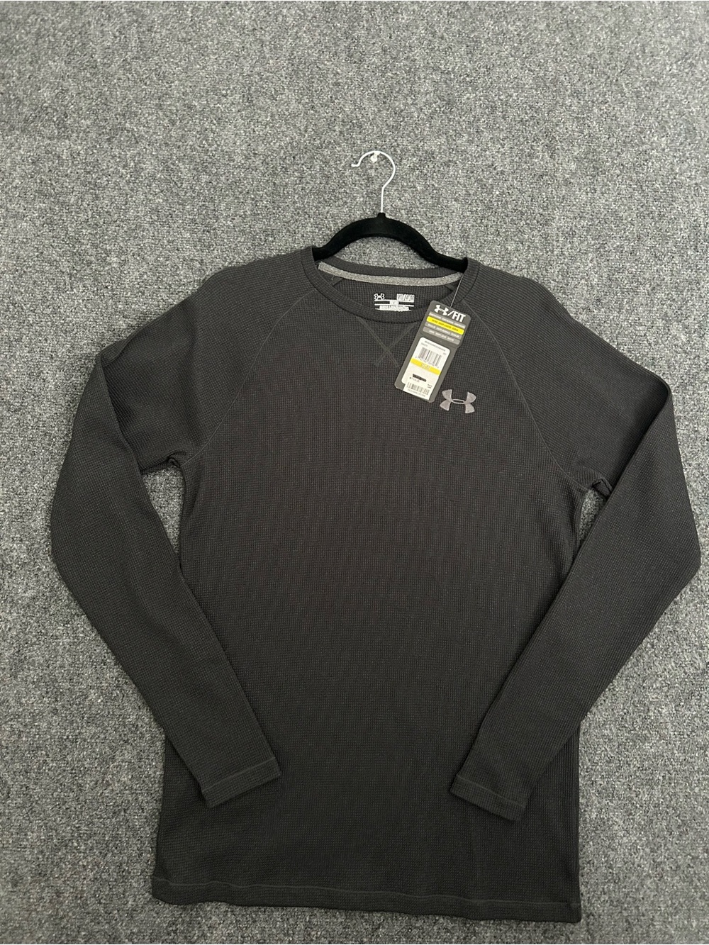 NWT Under Armour Men's Long-Sleeve Compression Shirt - Charcoal Gray Men’s M